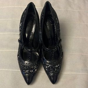 Tory Burch tweed size 6M. Calf leather